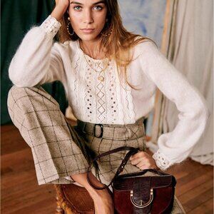 Sezane Pull Flora Jumper Ecru - Size S